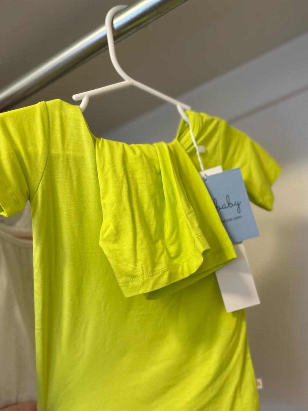 Soul baby Short Sleeve Top and shorts set- Neon Lime